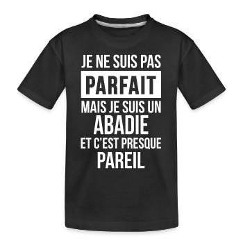 Nom de Famille - ABADIE - T-shirt bio Premium Enfant - noir - Devant