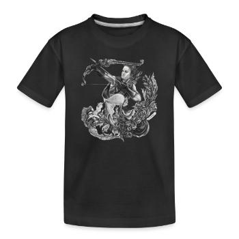 Sagittarius Zodiac - Kids' Premium Organic T-Shirt - black - Front