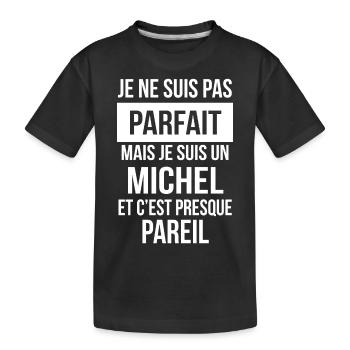 Nom de Famille - MICHEL - T-shirt bio Premium Enfant - noir - Devant