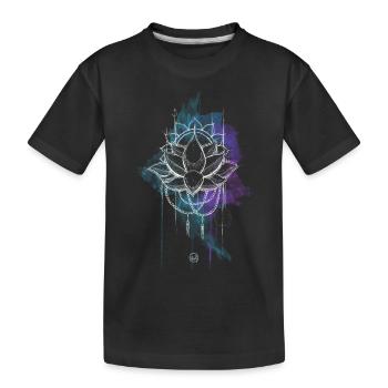 mandala solstice d'été - T-shirt bio Premium Enfant - noir - Devant