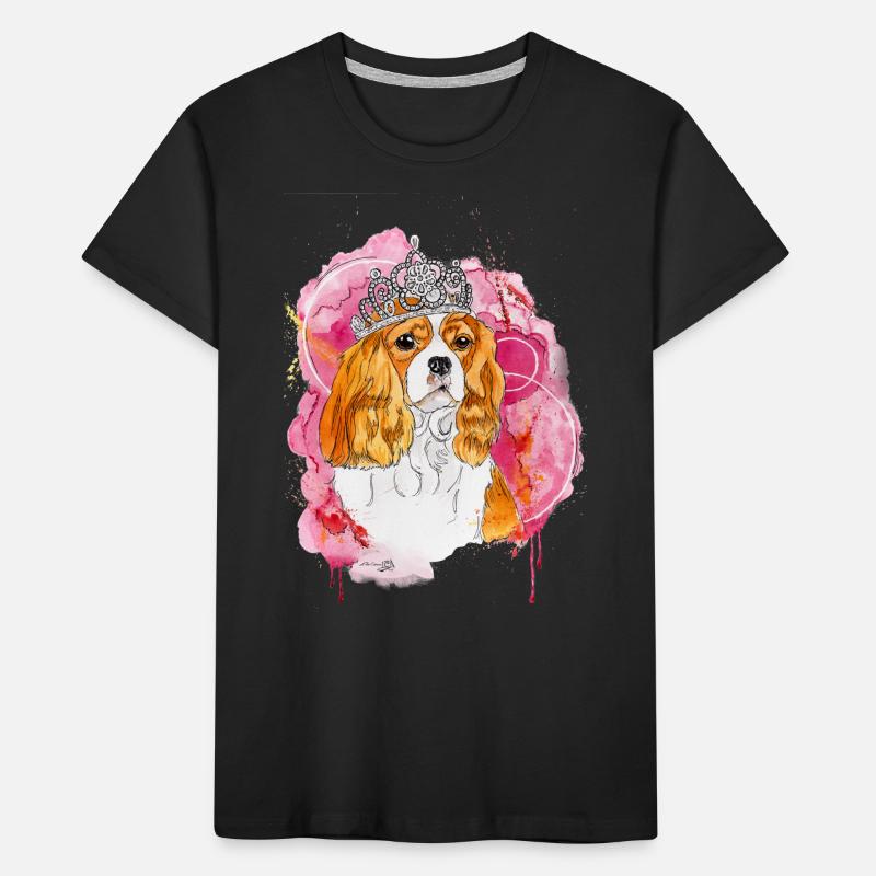 Cavalier KC Spaniel Bella Kinder Premium Bio T-Shirt
