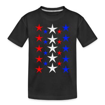 Sterne - Kinder Premium Bio T-Shirt - Schwarz - Vorne