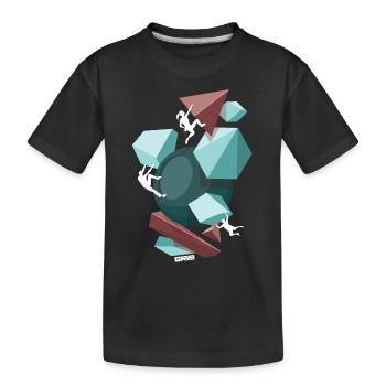 équipe sympa - T-shirt bio Premium Enfant - noir - Devant