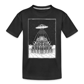 Rave Party Alien UFO Sound System - T-shirt bio Premium Enfant - noir - Devant