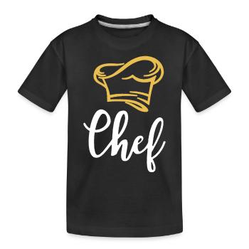 Chef Koch Küchenchef Gourmet - T-shirt bio Premium Enfant - noir - Devant