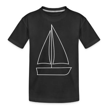 Voilier, voilier, - T-shirt bio Premium Enfant - noir - Devant