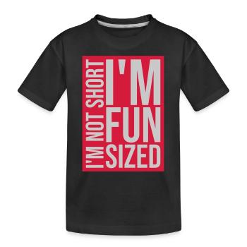 Pas court taille amusante - T-shirt bio Premium Enfant - noir - Devant