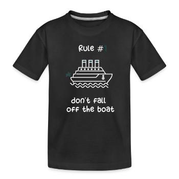 BATEAU DE CROISIÈRE - BATEAU DE CROISIÈRE VERT - T-shirt bio Premium Enfant - noir - Devant