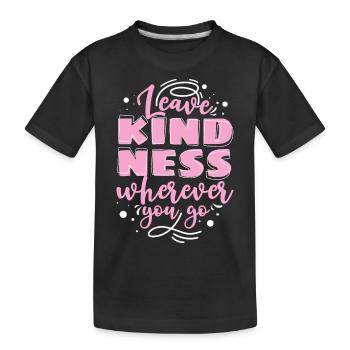 Kindness Statement Role Model Gift - Kids' Premium Organic T-Shirt - black - Front
