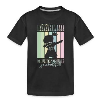 Dab girl - Kinder Premium Bio T-Shirt - Schwarz - Vorne