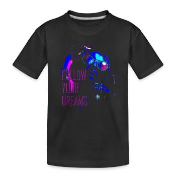 Suivez vos rêves - T-shirt bio Premium Enfant - noir - Devant