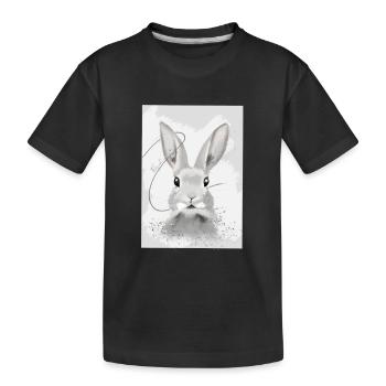 lapin mignon animal enfants - T-shirt bio Premium Enfant - noir - Devant