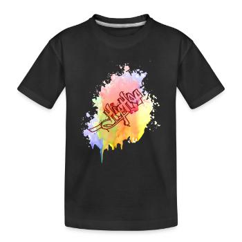 Farbkleks splash de couleur Holi breakdance - T-shirt bio Premium Enfant - noir - Devant