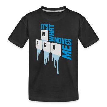 c’est ce qui m’émeut - T-shirt bio Premium Enfant - noir - Devant