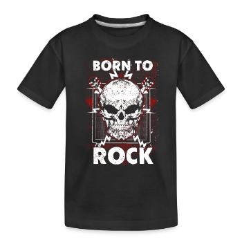 Musique rock - Born To Rock - T-shirt bio Premium Enfant - noir - Devant