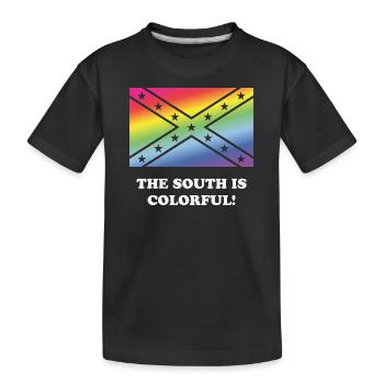 Le sud est coloré! - T-shirt bio Premium Enfant - noir - Devant