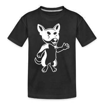 CHIEN CHAT ANIMAL DE COMPAGNIE - T-shirt bio Premium Enfant - noir - Devant