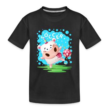 Soccer - T-shirt bio Premium Enfant - noir - Devant
