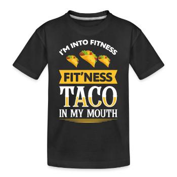 Buffet Food Gourmets - Kids' Premium Organic T-Shirt - black - Front