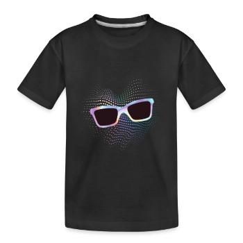 SunGlass - Kids' Premium Organic T-Shirt - black - Front