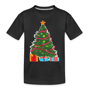 Christmas Gift Christmas Tree Christmas Tree - Kids' Premium Organic T-Shirt - black - Front