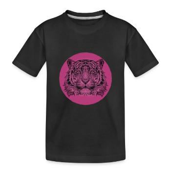 TigreRose - T-shirt bio Premium Enfant - noir - Devant
