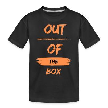 Out of the box - Kids' Premium Organic T-Shirt - black - Front