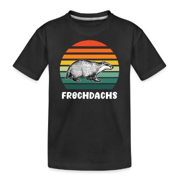 Frechdachs freche Leute wilde Seite - Kinder Premium Bio T-Shirt - Schwarz - Vorne