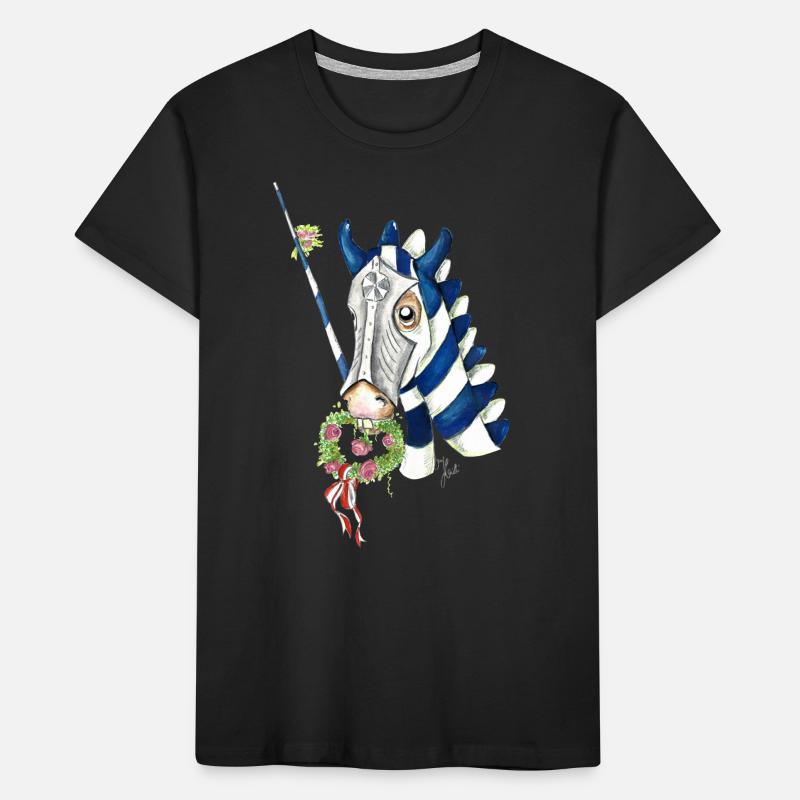 Chevalier à cheval T-shirt bio Premium Enfant