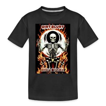 Skelly hell - Kids' Premium Organic T-Shirt - black - Front