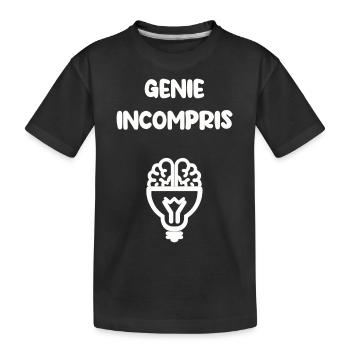 Génie incompris - T-shirt bio Premium Enfant - noir - Devant