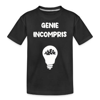 Génie incompris - T-shirt bio Premium Enfant - noir - Devant