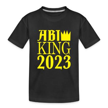 Abi king - Lustige Sprüche - Kinder Premium Bio T-Shirt - Schwarz - Vorne