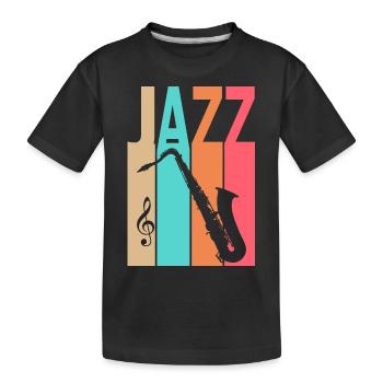 Vintage Jazz - Musique Jazz - T-shirt bio Premium Enfant - noir - Devant