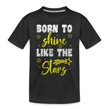 Ciel étoilé Ciel Lune de rêve - T-shirt bio Premium Enfant - noir - Devant