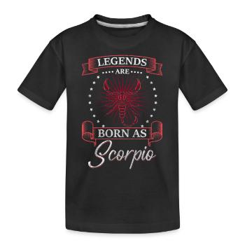 Horoskop Tierkreiszeichen Konstellation Charakter - Kinder Premium Bio T-Shirt - Schwarz - Vorne