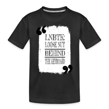 cadeau d’anniversaire blagues équestre anonyme hacker - T-shirt bio Premium Enfant - noir - Devant