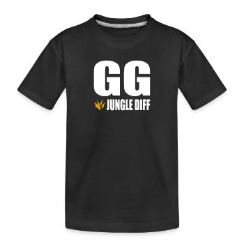 GG Jungle Diff Gamer Gaming - Kinder Premium Bio T-Shirt - Schwarz - Vorne