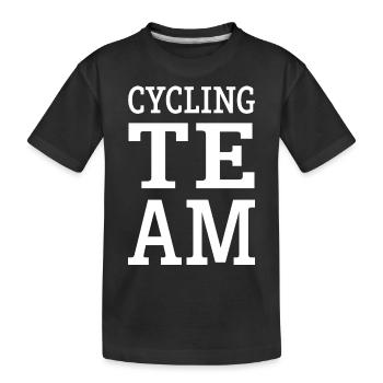 Équipe cycliste Équipe - T-shirt bio Premium Enfant - noir - Devant