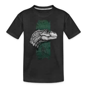 Élégance ancienne : Majesté du vélociraptor - T-shirt bio Premium Enfant - noir - Devant