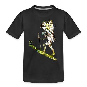 Apporte-moi un edelweiss - T-shirt bio Premium Enfant - noir - Devant