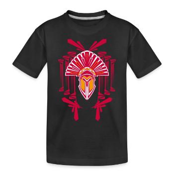 Troja - Kinder Premium Bio T-Shirt - Schwarz - Vorne