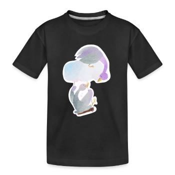Swing Goose - Kids' Premium Organic T-Shirt - black - Front