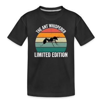 The Ant Whisperer - Kinder Premium Bio T-Shirt - Schwarz - Vorne