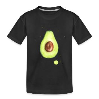 Avocado - Kinder Premium Bio T-Shirt - Schwarz - Vorne