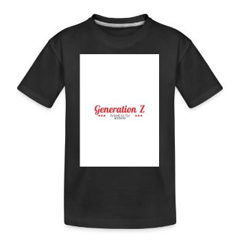 Generation Z - Kinder Premium Bio T-Shirt - Schwarz - Vorne