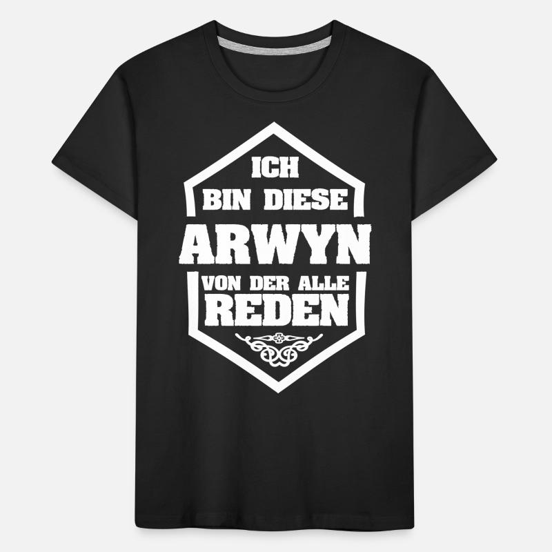 Arwyn as a first name Kids' Premium Organic T-Shirt