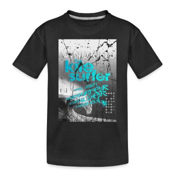 Kitesurfers - Kids' Premium Organic T-Shirt - black - Front