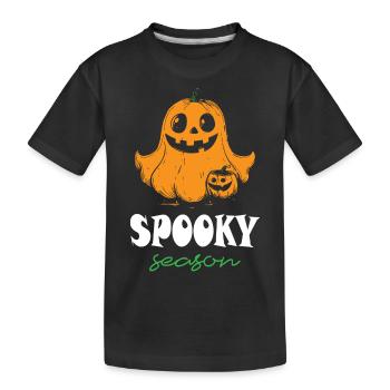 Spooky Season Halloween - Kids' Premium Organic T-Shirt - black - Front