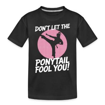 La force dans chaque coup - T-shirt bio Premium Enfant - noir - Devant